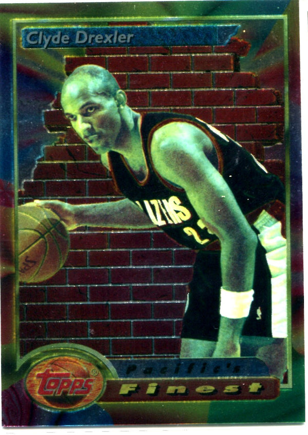 Clyde Drexler 1994 Topps Finest Card