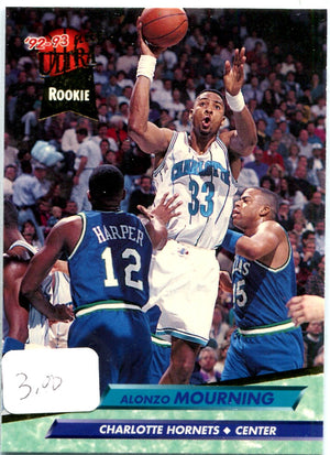 Alonzo Mourning 1993 Fleer Ultra Rookie Card