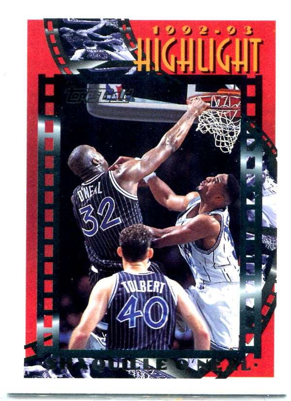 Shaquille O'Neal 1993 Topps Gold Card