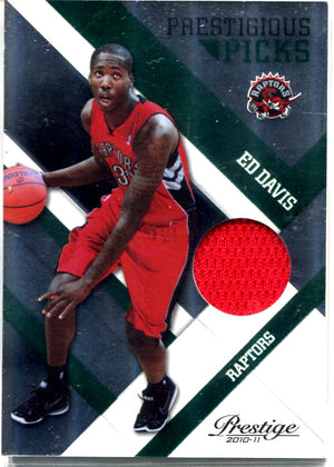 Ed Davis 2010 Panini Prestige Patch Card #302/499