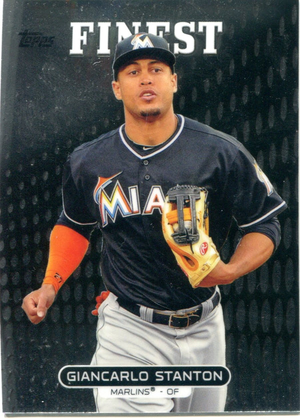 Giancarlo Stanton 2013 Topps Finest Unsigned Card
