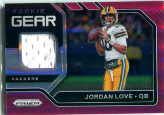 Jordan Love 2020 Panini Prizm Patch Card