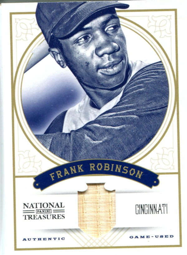 Frank Robinson 2012 Panini National Treasures Game-Used Bat Card #43/99