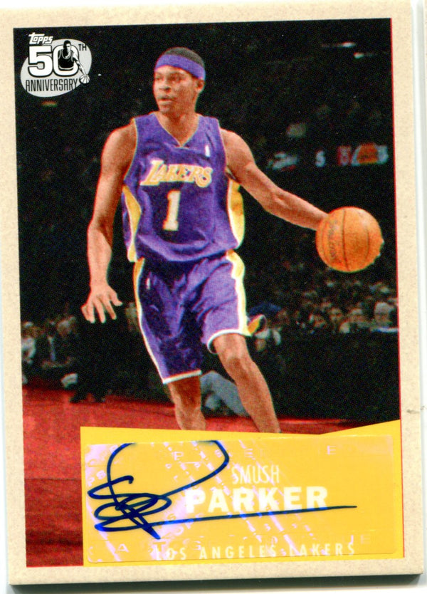Smush Parker 2007 Topps Autographed Card