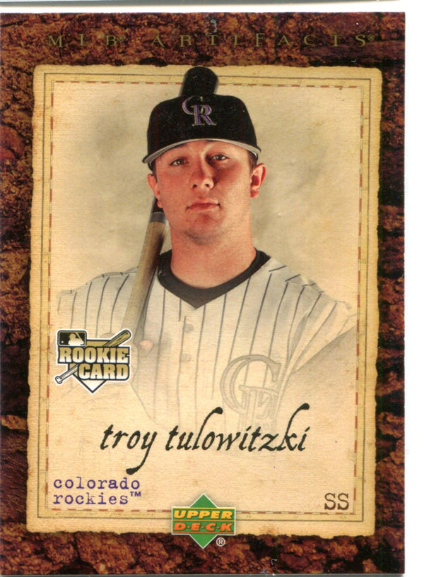 Troy Tulowitzki 2007 Upper Deck Artifacts Rookie Card