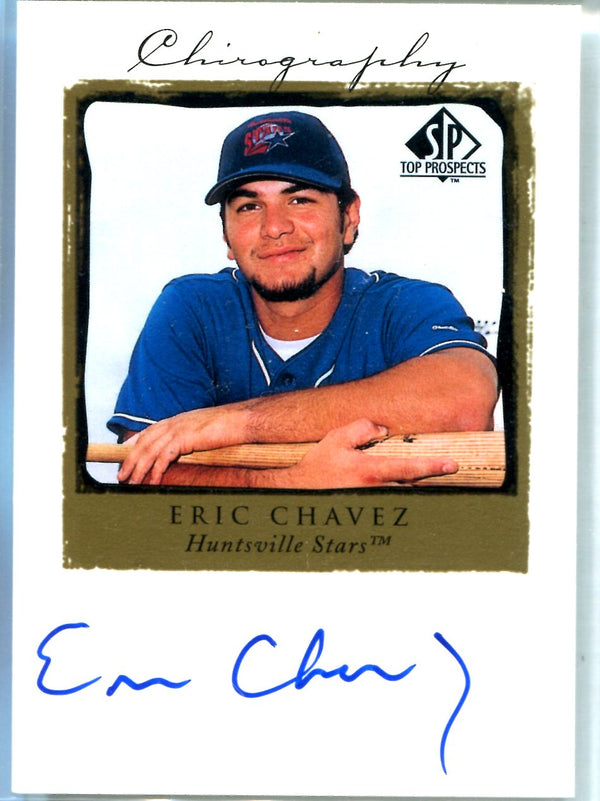 Eric Chavez 1998 Upper Deck SP Top Prospects Autographed Card