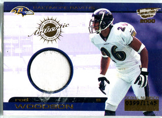 Rod Woodson 2000 Pacific Game-Worn Jersey Card #399/1145