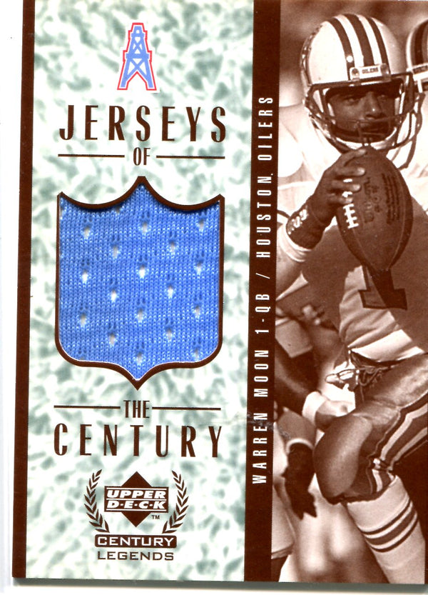 Warren Moon 1999 Upper Deck Game-Worn Jersey Card