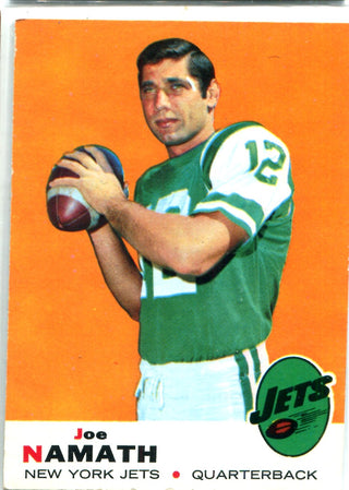 Joe Namath 1969 Topps Card