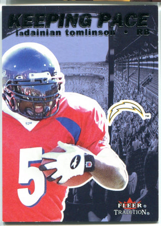 LaDainian Tomlinson 2001 Fleer Keeping Pace Card