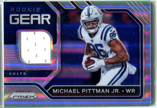 Michael Pittman Jr. 2020 Panini Prizm Rookie Patch Card