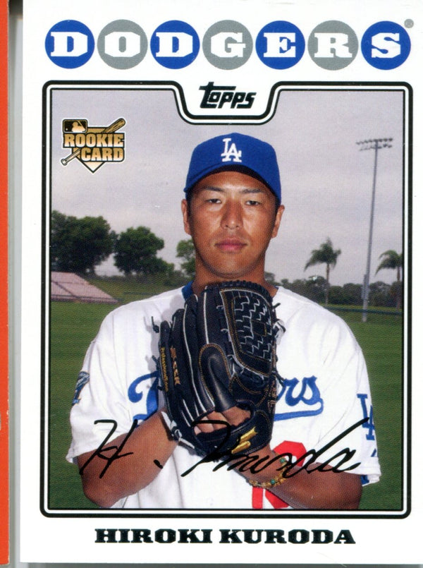 Hiroki Kuroda 2008 Topps Unsigned Rookie Card