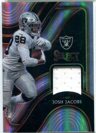 Josh Jacobs 2020 Panini Select Patch Card #93/99