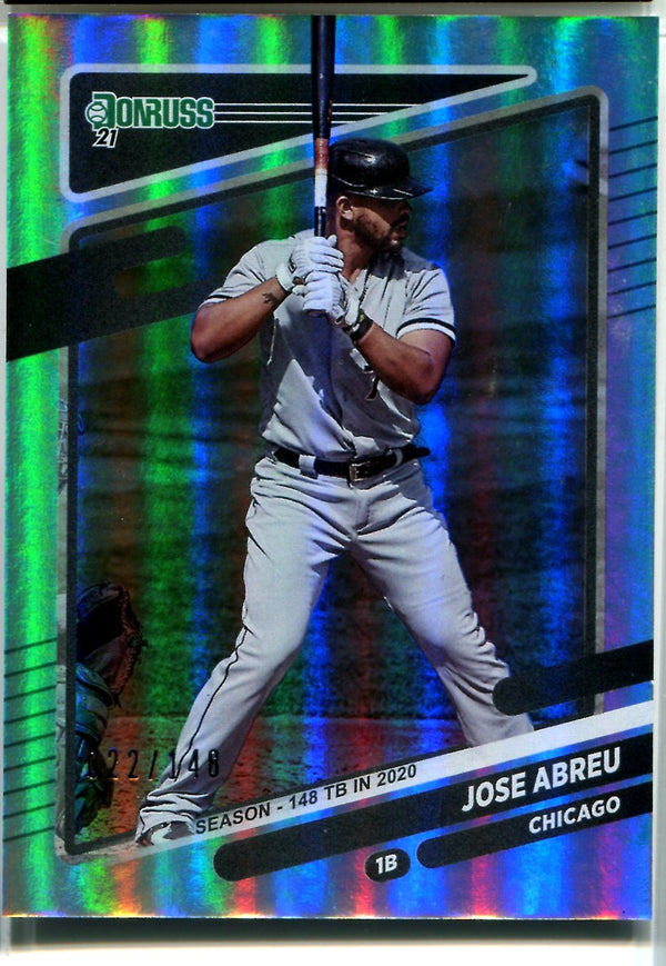 Jose Abreu 2021 Donruss Halo Card #22/148