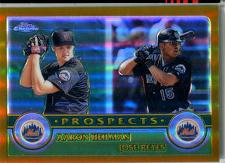 Aaron Heilman & Jose Reyes 2003 Topps Chrome Prospects Card #103/449