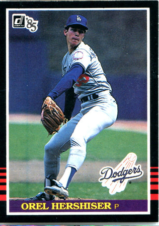 Orel Hershiser 1985 Donruss Card