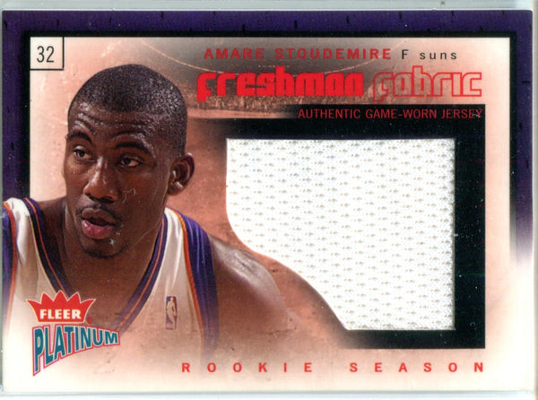 Amare Stoudamire 2002-03 Fleer Freshman Fabric Jersey Card