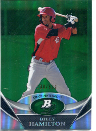 Billy Hamilton 2011 Bowman Platinum Green Card #130/599