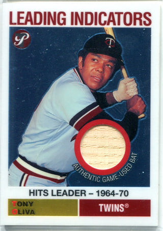 Tony Oliva 2005 Topps Pristine Legends Game-Used Bat Card
