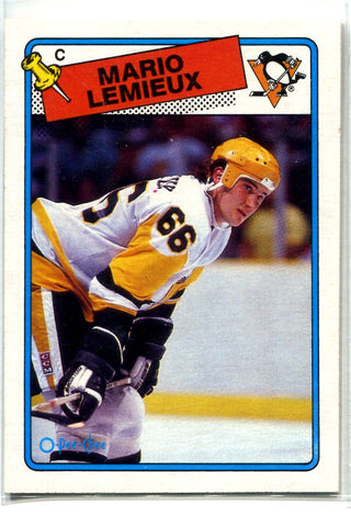 Mario Lemieux 1988 O-Pee-Chee Card