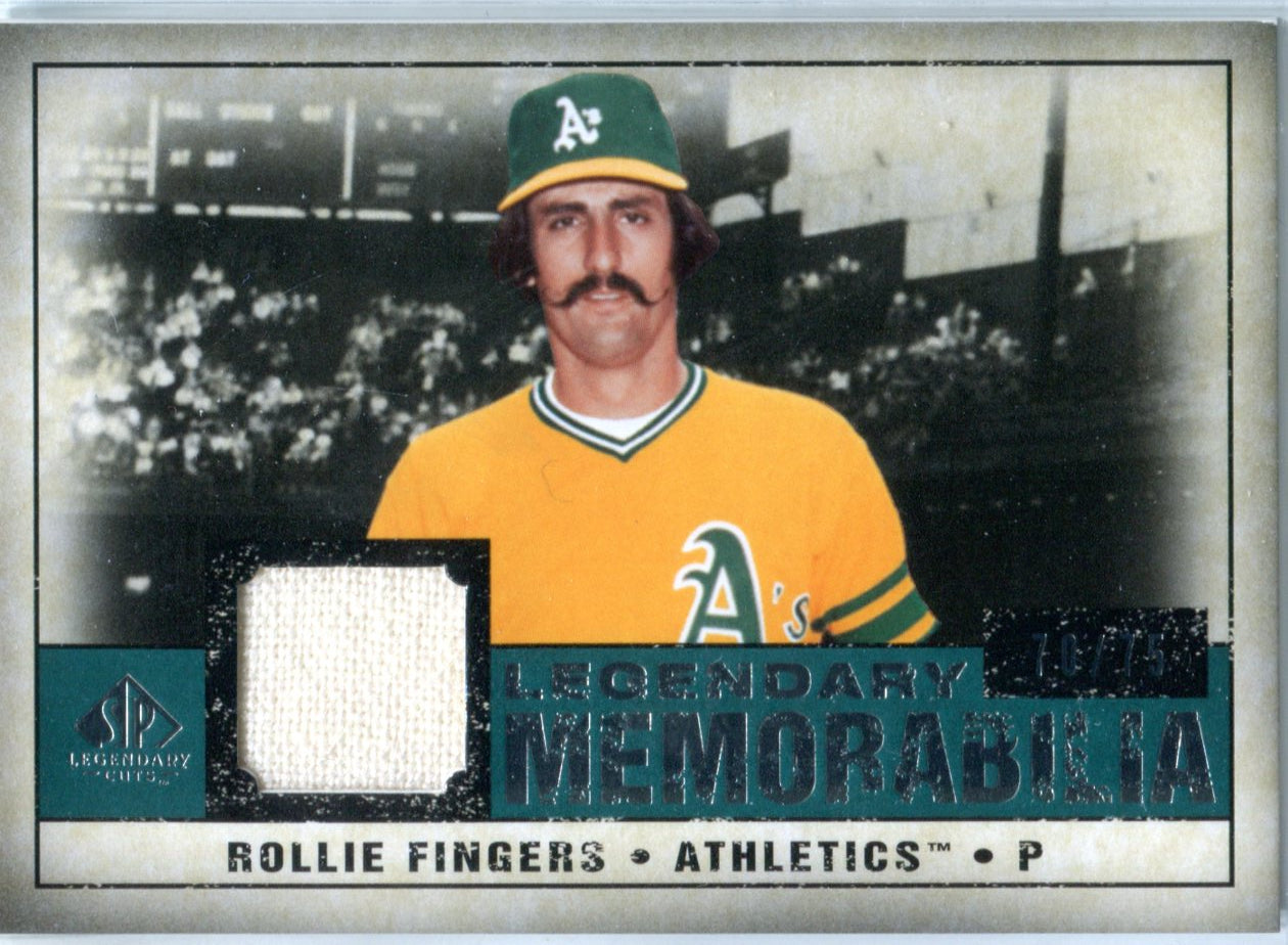 Rollie FIngers 2008 Upper Deck SP Legendary Cuts Game-Used Jersey Card