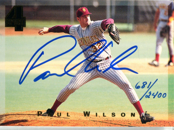 Paul Wilson 1994 Classic Autographed Card #681/2400