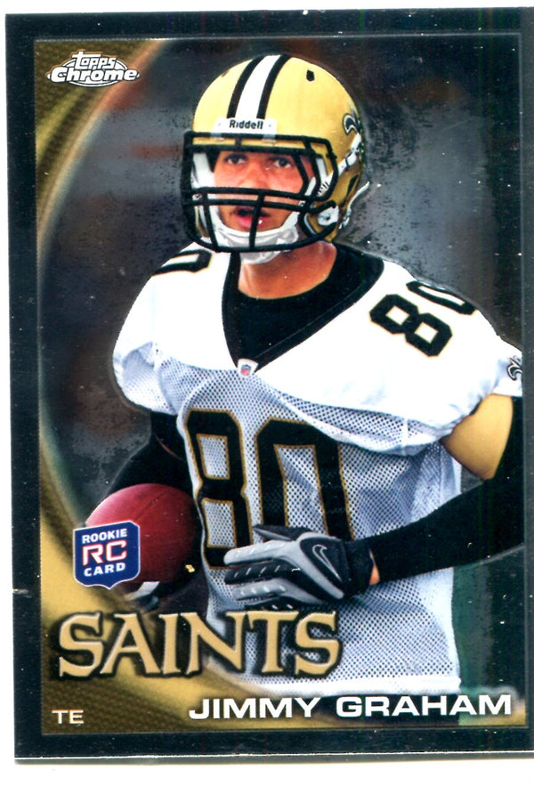 Jimmy Graham Unsigned 2010 Topps Chrome Card