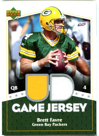 Brett Favre 2007 Upper Deck Game-Worn Jersey Card