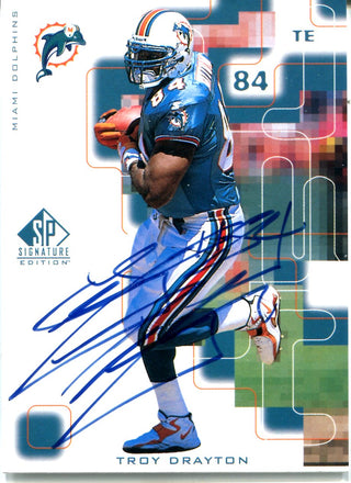 Troy Drayton 1999 Upper Deck Autographed Card