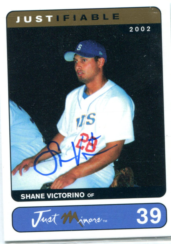 Shane Victorino 2002 Just Memorabilia Autographed Card #171/400