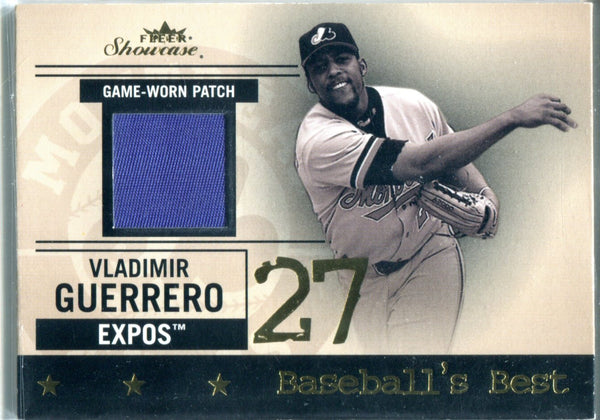Vladimir Guerrero 2004 Fleer Showcase Game-Worn Patch Card #42/50