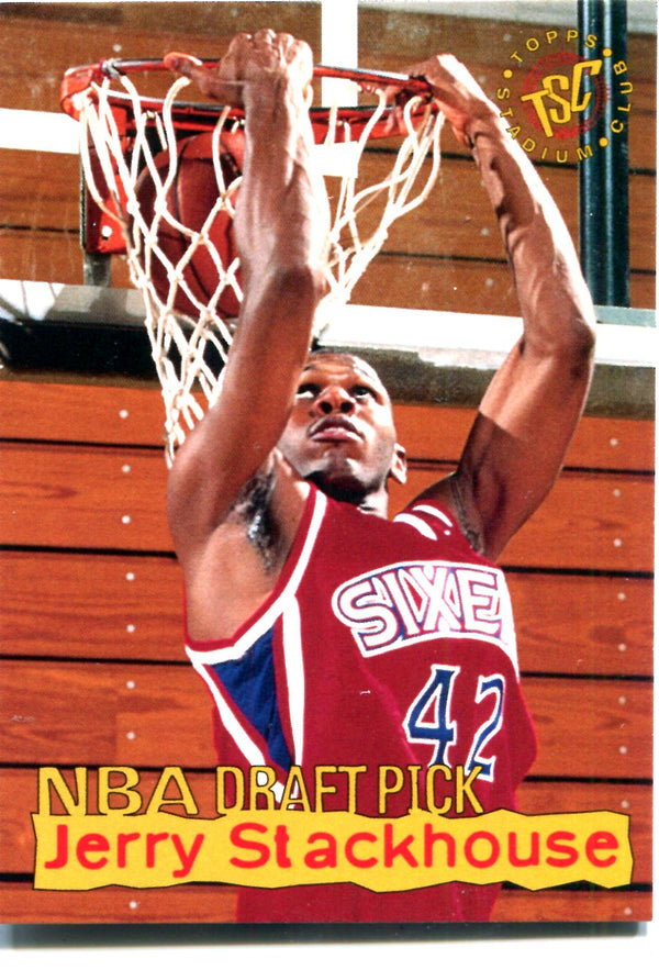 Jerry Stackhouse 1995 Topps Stadium Club Card
