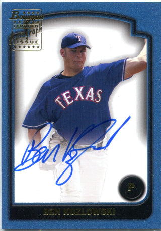 Ben Kozlowski 2003 Bowman Autographed Card