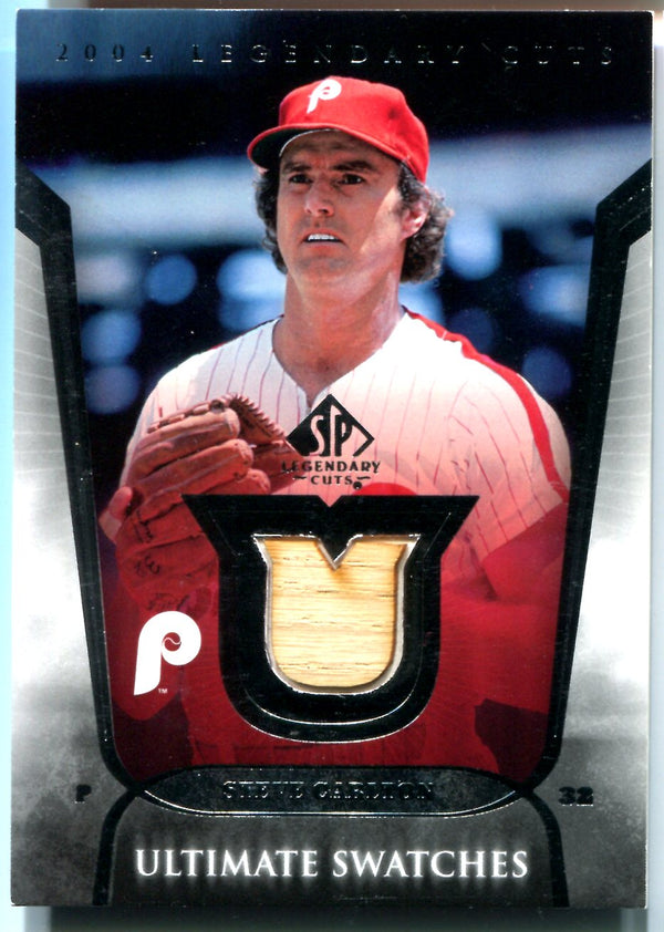Steve Carlton 2004 Upper Deck Game-Used Bat Card