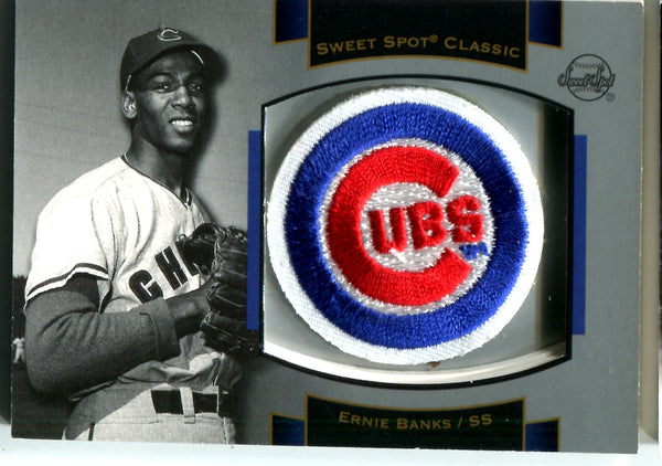 Ernie Banks 2003 Upper Deck Logo Patch Card