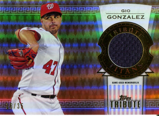Gio Gonzalez 2014 Topps Tribute Game-Used Memorabilia Card