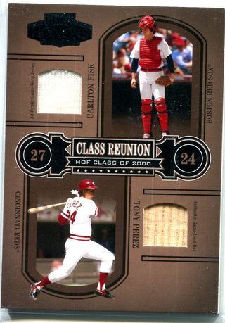 Carlton Fisk & Tony Perez 2004 Playoff Dual Relic Card #83/250