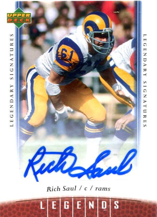 Rich Saul 2006 Upper Deck Legends Autographed Card