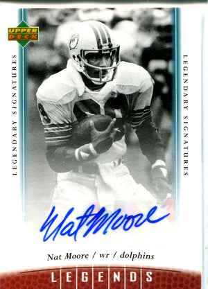 Nat Moore 2006 Upper Deck Legends Autographed Card