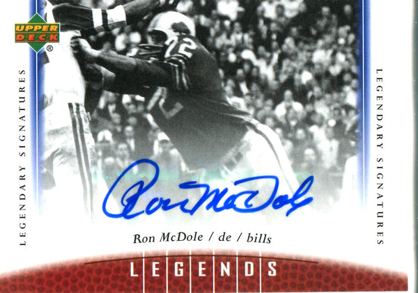 Ron McDole 2006 Upper Deck Legends Autographed Card