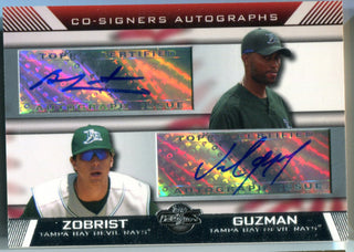 Ben Zobrist & Joel Guzman 2007 Topps Dual Autographed Card