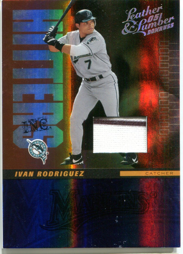 Ivan Rodriguez 2005 Donruss Playoff Game-Used Patch Card #2/100