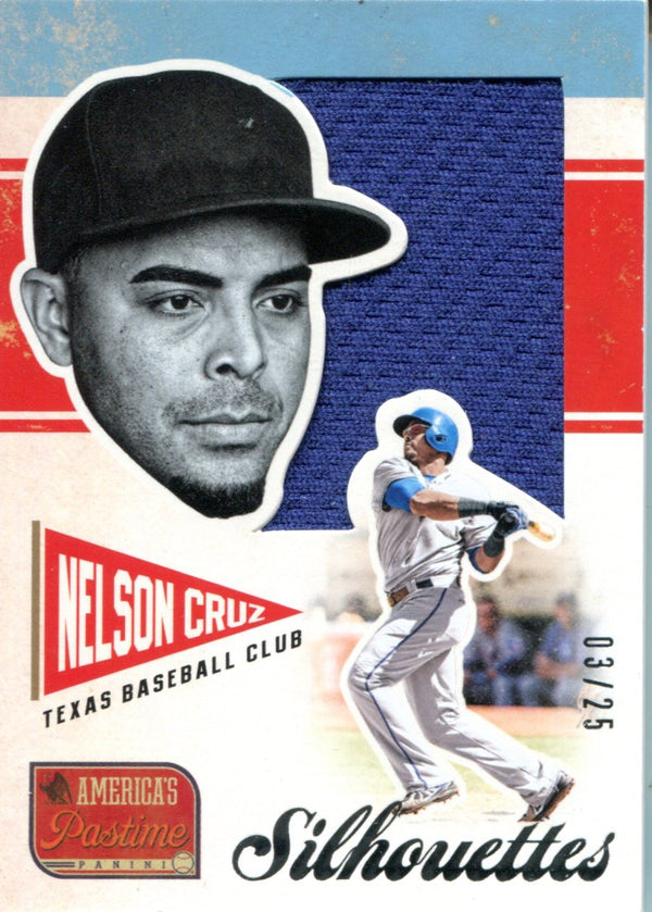 Nelson Cruz 2013 Panini America's Pastime Game-Used Material Card #3/25