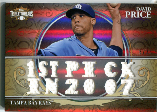 David Price 2013 Topps Triple Threads Game-Used Memorabilia Card #8/36