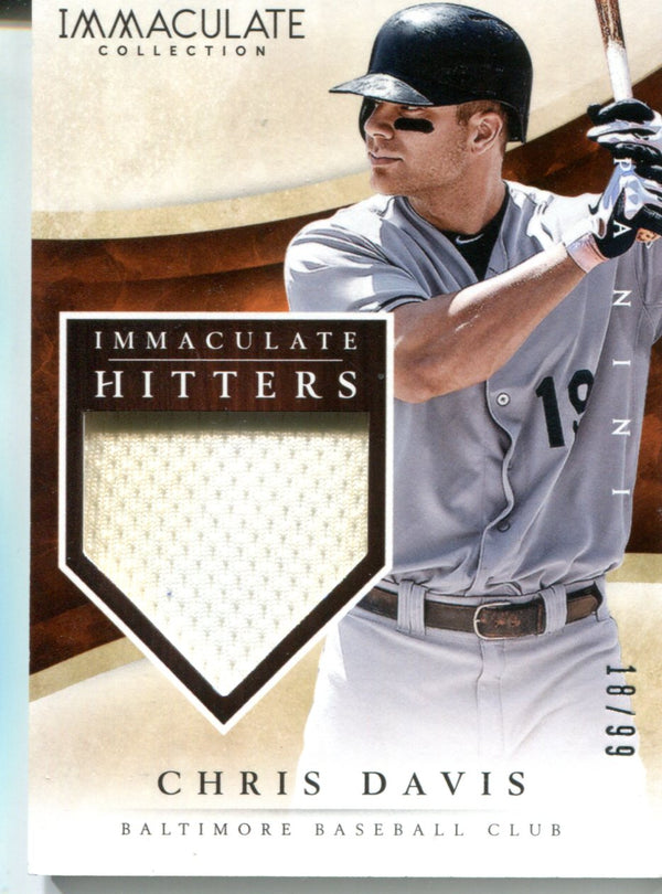 Chris Davis 2014 Panini Immaculate Collection Game-Used Patch Card #18/99