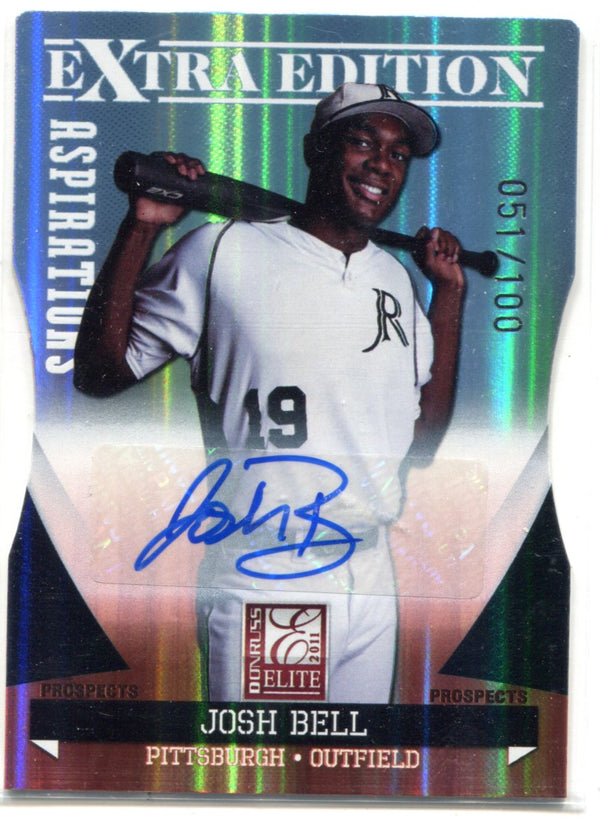 Josh Bell 2011 Donruss Elite Autographed Card #51/100