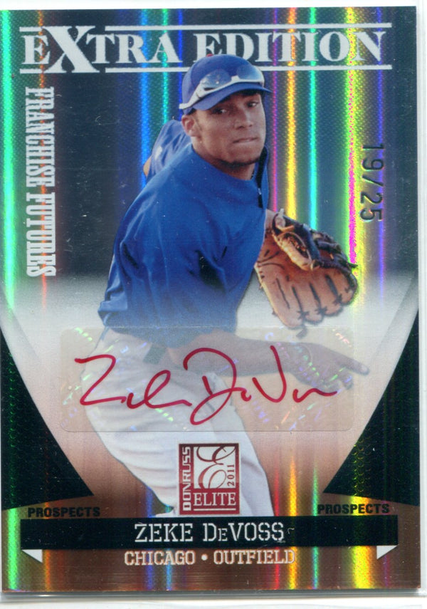 Zeke DeVoss 2011 Donruss Elite Autographed Card #19/25
