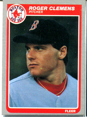 Roger Clemens 1985 Fleer Unsigned Card