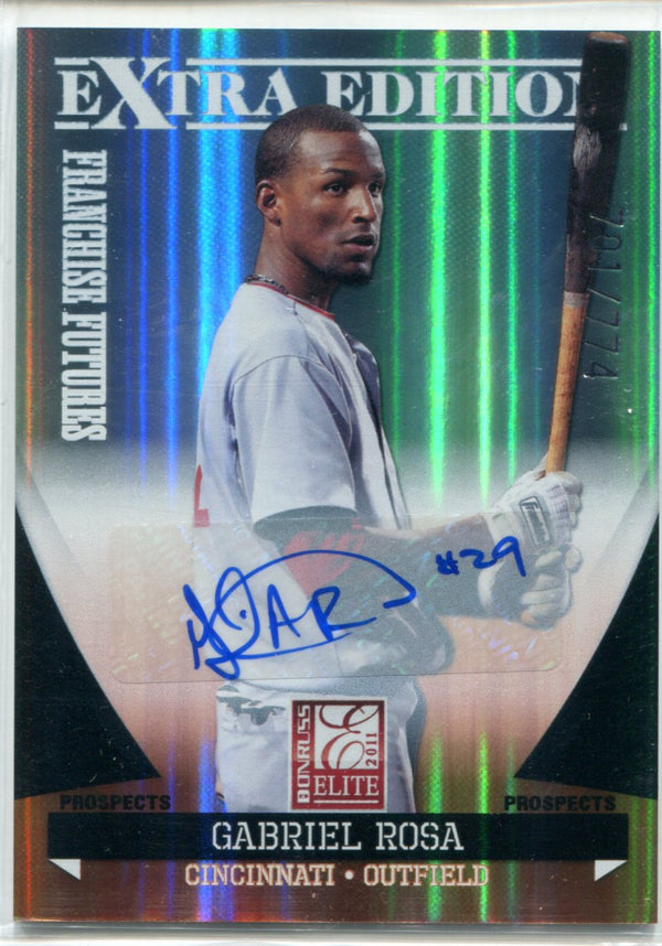 Gabriel Rosa 2011 Donruss Elite Autographed Card #701/774