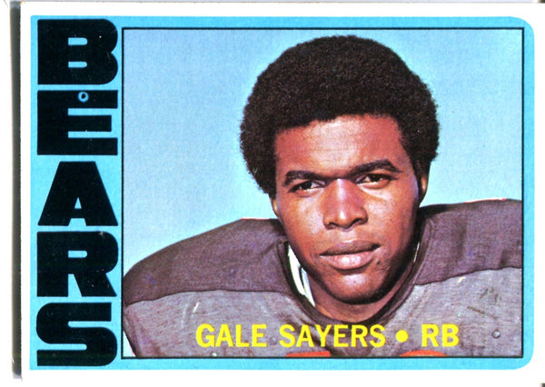 Gale Sayers 1972 Topps Unsigned Card